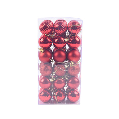 36 PCs Christmas Color Ball Whole Box Set