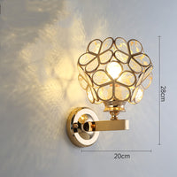 Luxury Crystal Wall lamp Transparent Creative Bedside Lamps