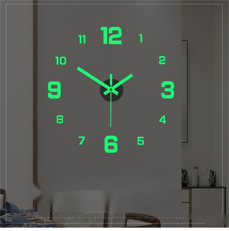 Acrylic Mute Large DIY Wall Clock