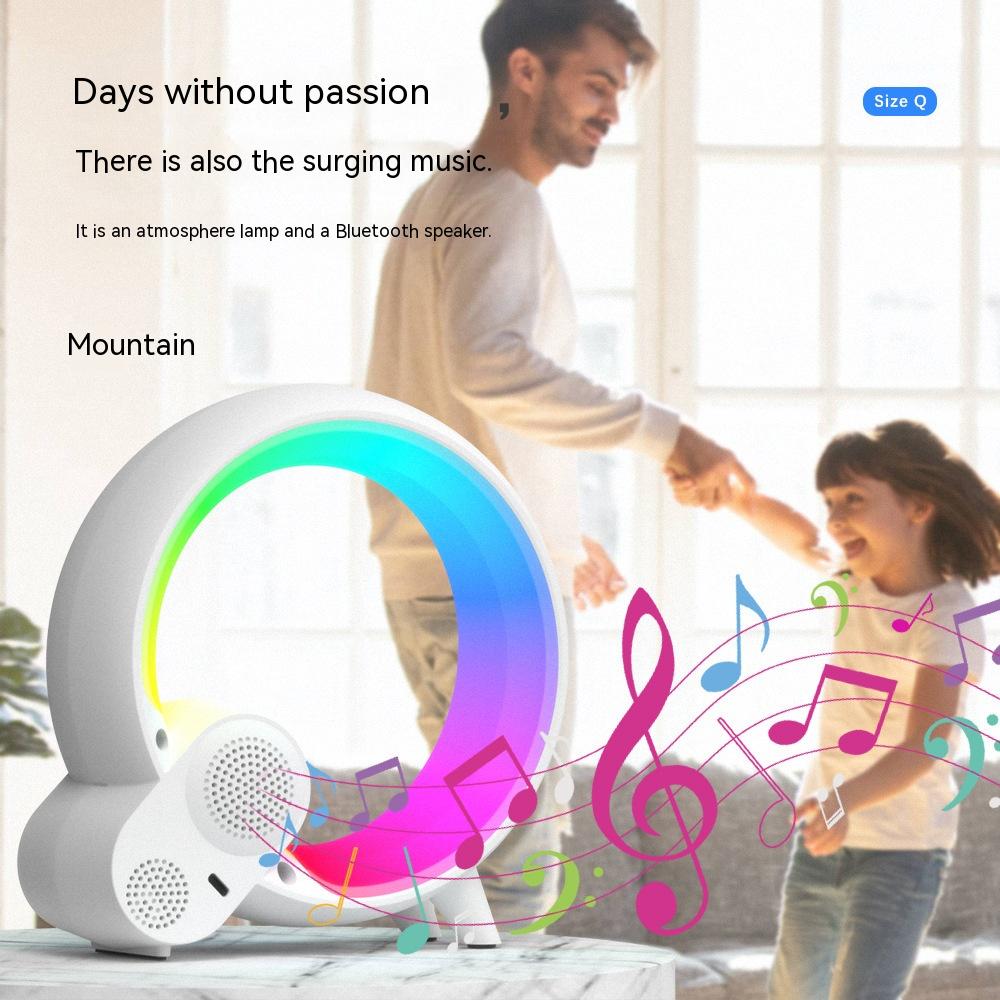 Q-Light with Digital Display Alarm Clock & Bluetooth Audio