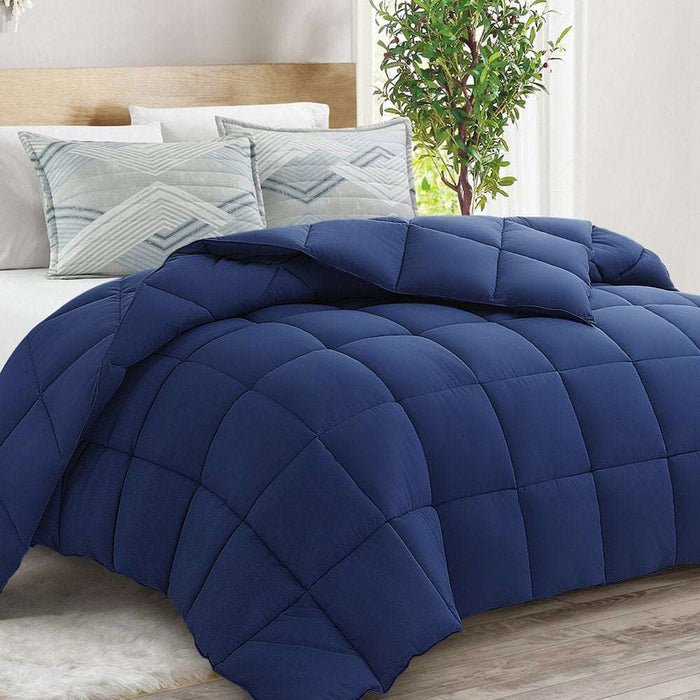 Down Alternative Comforter Navy Blue Splendas