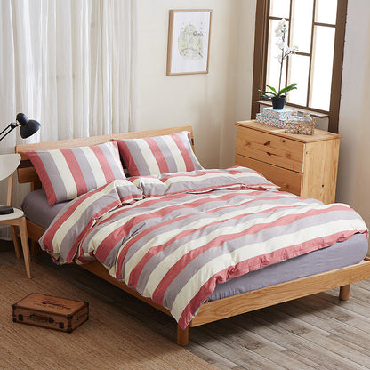 Splendas Geometric Bed Sheet Set Pure Cotton Super Soft 4-Piece Bedding | 4 Sizes