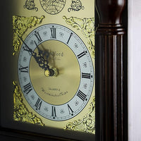Bedford Clock 25.5" Antique Mahogany Cherry Oak Chiming Wall Clock with Roman Numerals