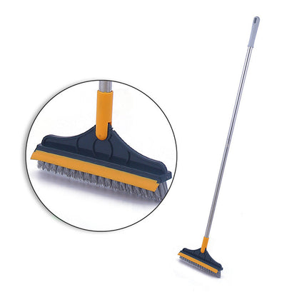 Floor Gap Cleaning Bristles Brush V-broom Rubber Wiper Water Drying Dust Pet Hair Household Scraper