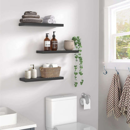 3 Sets 15 x 7" Wall Mounted Floating Shelves