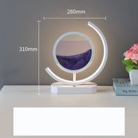 Decompression 3D Moving Sand Art Quicksand Table Lamp Creative Office