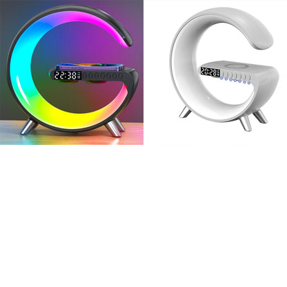 G-Shaped LED Atmosphere Lamp With Bluetooth Speake & Wireless Charger