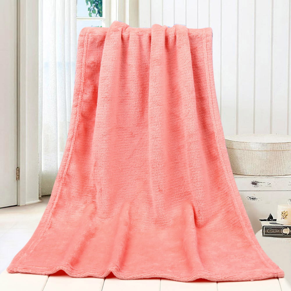 Fashion Solid Soft Throw Kids Blanket