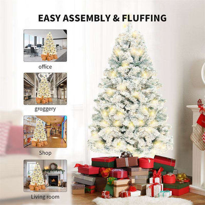 7.5ft Christmas Tree PVC Artificial Snow Christmas Tree Mall Window Decoration Tree Cedar Christmas Tree Christmas Decoration Supplies