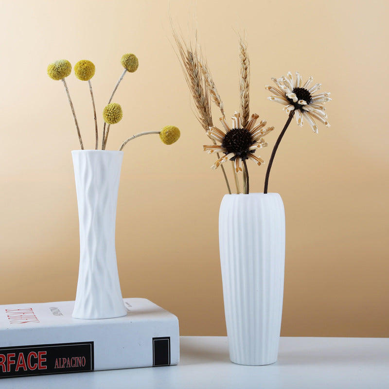 White Vase for Living Room – Handmade Polished Ceramic – Splendas