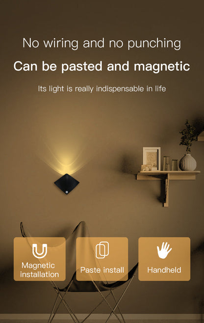 Wireless USB Rechargeable Human Body Sensing Wall Lamps