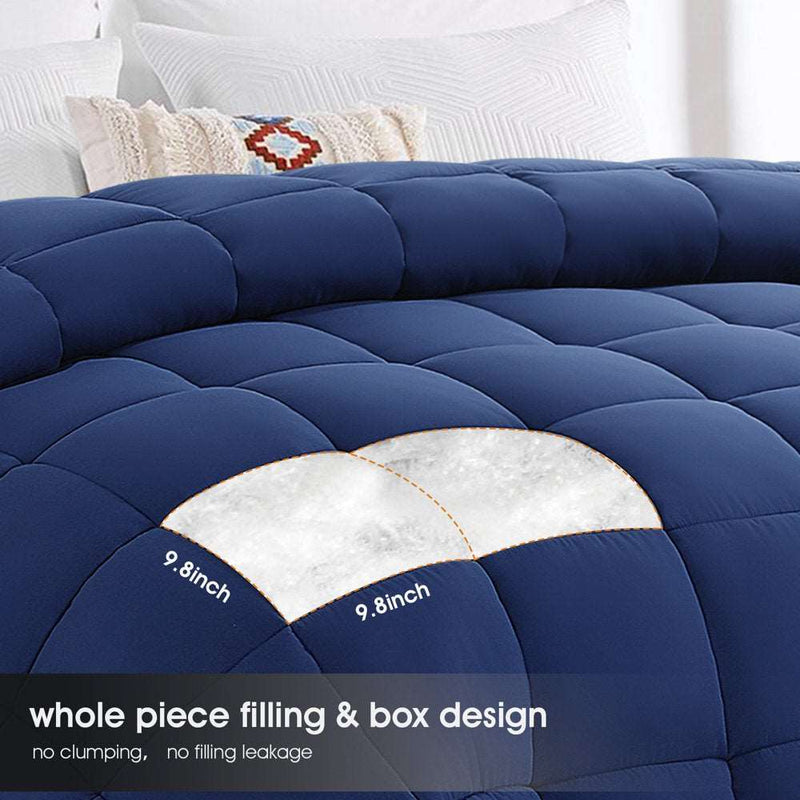 Down Alternative Comforter Navy Blue Splendas