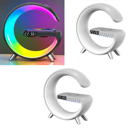 G-Shaped LED Atmosphere Lamp With Bluetooth Speake & Wireless Charger