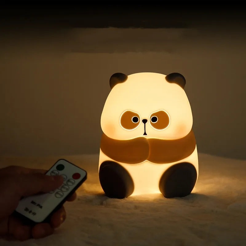 Creative Fashion Panda Shaped Lamp Silicone Night Light Home Decor