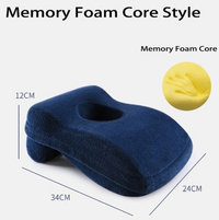 Memory Foam Nap Pillow for Travel Headrest Neck Support Cushions Office Rest Lunch Break Pillow Sleeping