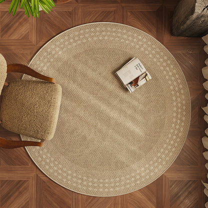 Round Modern Carpet Living Room Sofa And Tea Table