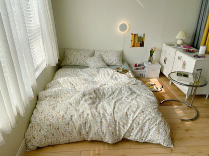 Cotton Bed Sheet Set - 100% Pure Cotton Soft Breathable Cooling Bedding | 4 Sizes