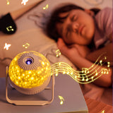 Galaxy Star Projector Night Light – Starry Sky Bedroom Projector with Music