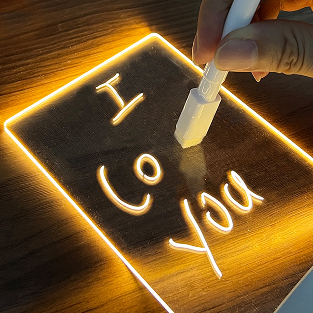 Note Board USB Led Night Light/Lamp With Pen