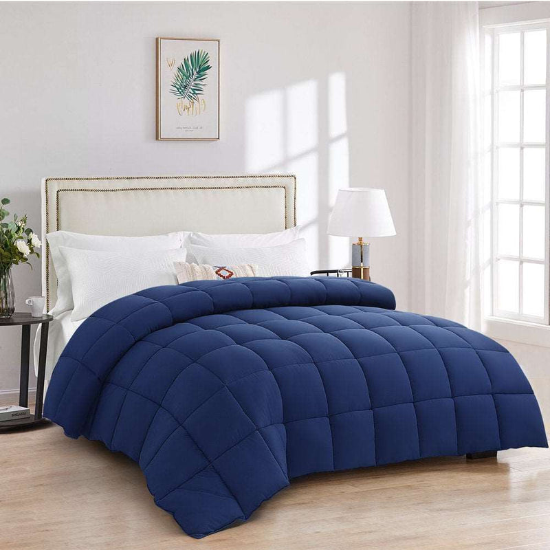 Down Alternative Comforter Navy Blue Splendas