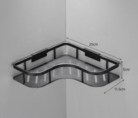 Bathroom Shelves Triangular Toilet Free Perforation Space Aluminum Toilet Wall Corner Storage Rack