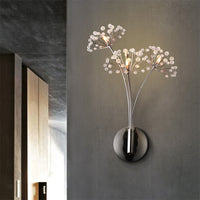 Modern Simple And Light Luxury Crystal Dandelion Wall Lamp