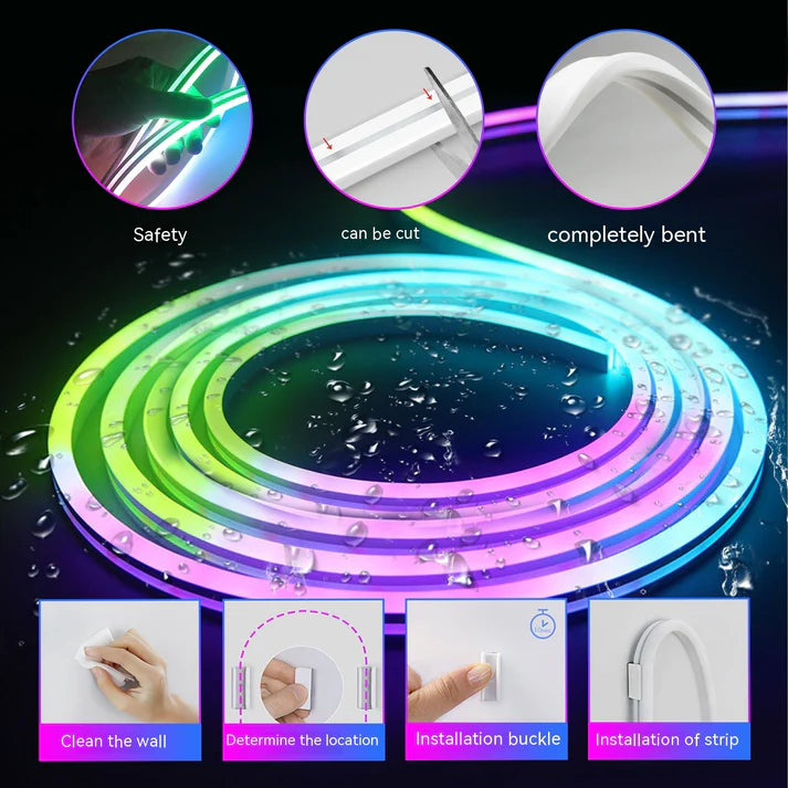 Waterproof LED Neon Rope Light Changing Outdoor | Splendas