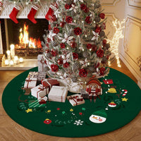 Christmas Tree Skirt Carpet Floor Mat Door Mat For Living Room Decorative