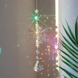 Christmas Multi-Color Snowflake Crystal Sun Catcher Christmas Decorations
