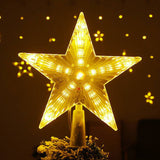 Christmas Tree Top Star LED Light Colourful Glowing Star Christmas Decorations for Home Bedroom Party LED Lamp Decoration