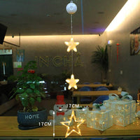 Christmas 3pcs LED Light Star Xmas Tree Hanging Sucker Lamp Window Ornaments Decoration For Home Xmas Navidad 2023 New Year Decor Christmas Decorations