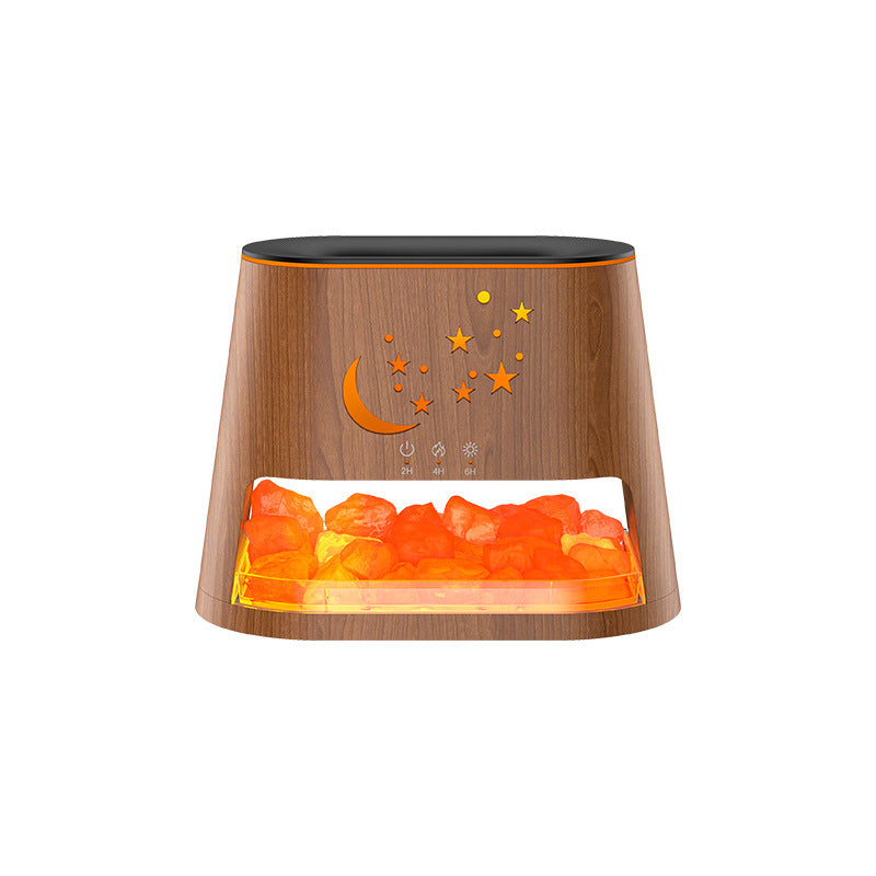 Ultrasonic Aroma Diffuser Salt Flame Aroma Diffuser Usb Colorful Flame Gradient