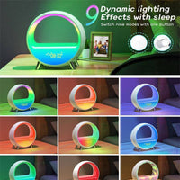 6 IN 1 Smart Dekala Arches Atmosphere Lamp Bluetooth Speaker Smart Alarm Clock Night Light WiFi Wake Up Light Sunrise Sunset Lamp