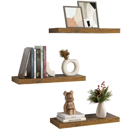 3 Sets 15 x 7" Wall Mounted Floating Shelves