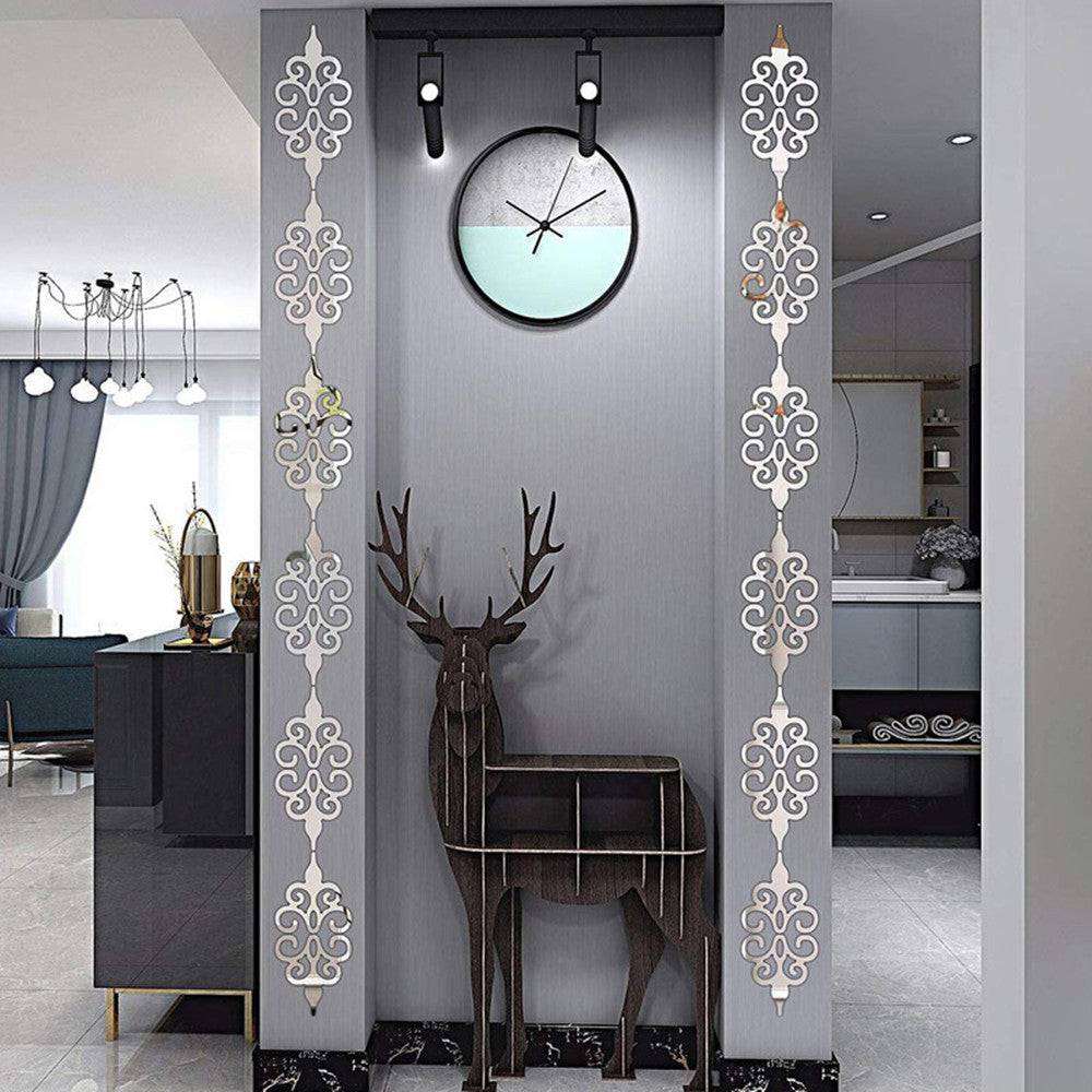 Acrylic mirror wall sticker styled on room wall