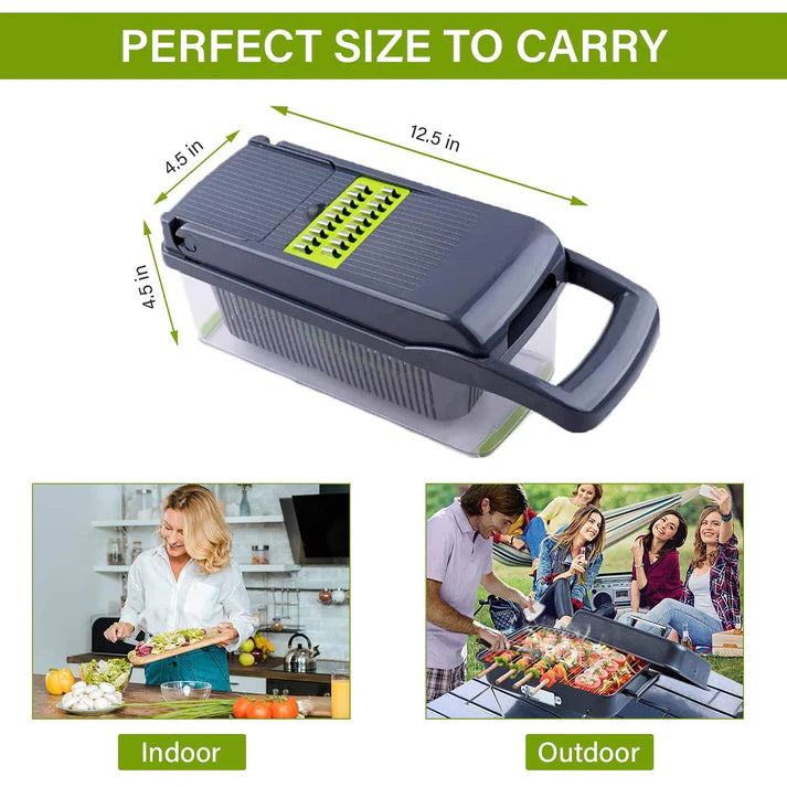 Individual attachments from all in one manual vegetable slicer set