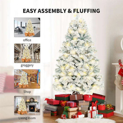 Artificial Christmas tree decorated for holiday display