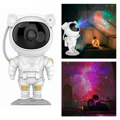 Black astronaut galaxy projector nightlight lamp