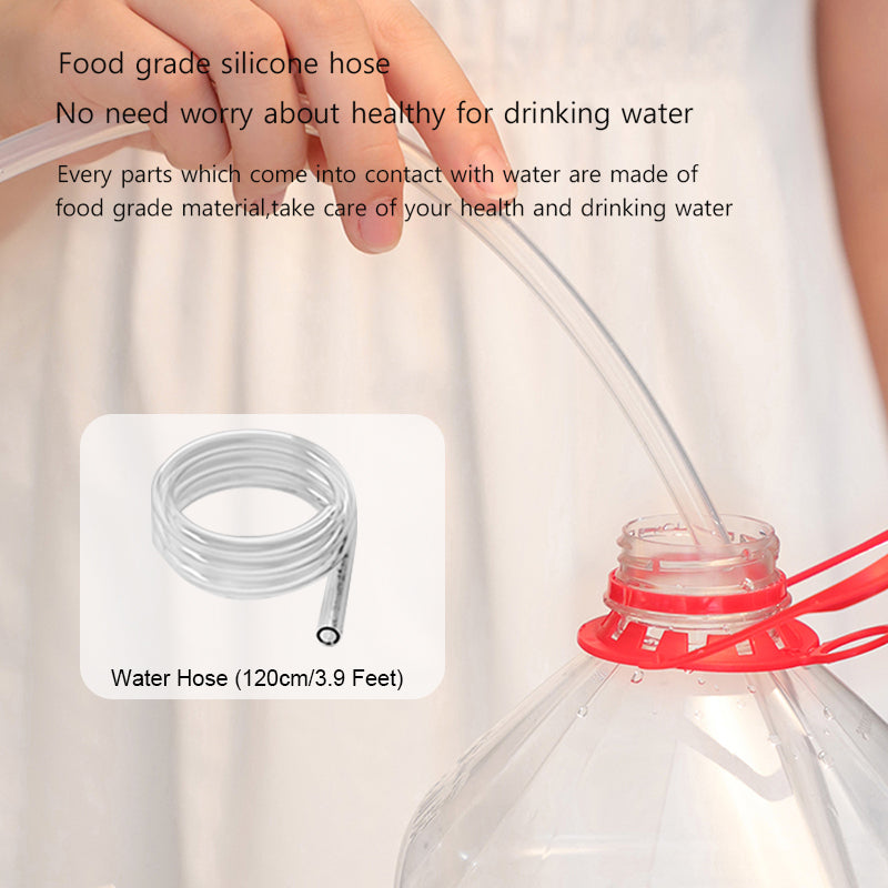 Automatic water bottle dispenser in pink bottle setting