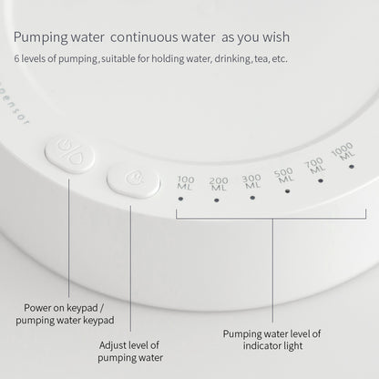 Automatic water bottle dispenser on charging stand