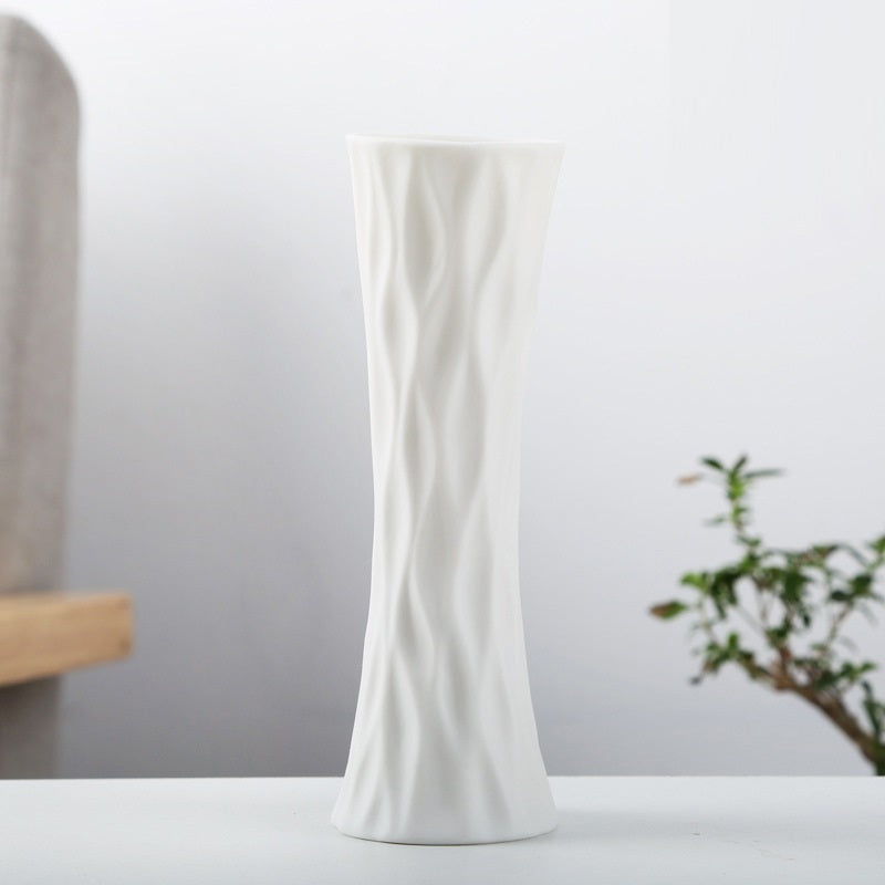 Living Room Decoration Modern White Ceramic Vase