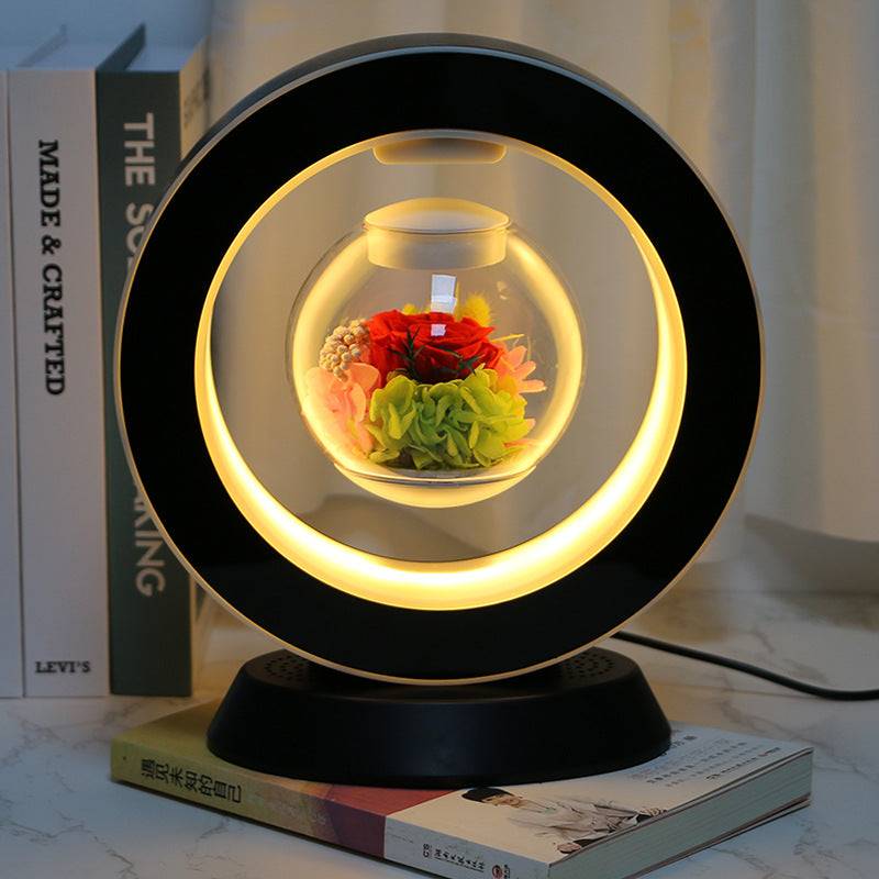 Magnetic Levitation Immortal Flowers For Girlfriend On Valentine's Day