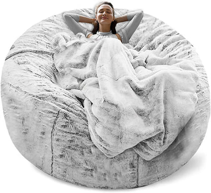 Bean Bag Bed Chair Sofa Cover - BB180 Snow Gray