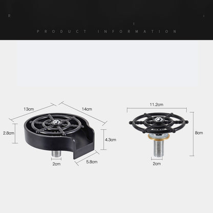 Bar counter cup washer faucet connector piece
