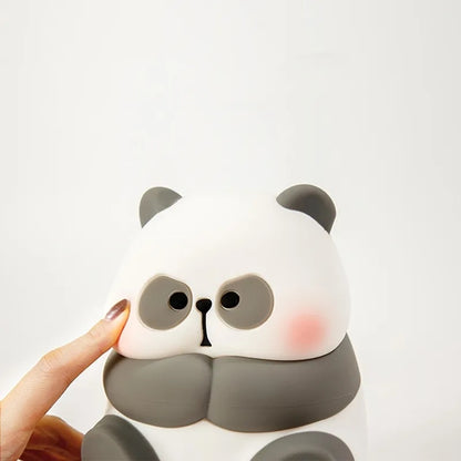 Creative Fashion Panda Shaped Lamp Silicone Night Light Home Decor