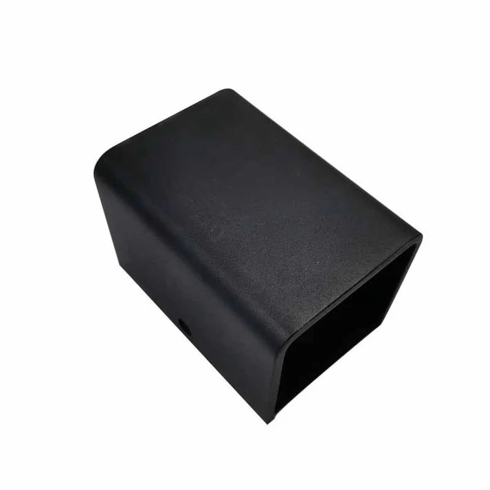 Bedroom bedside square LED wall lamp black aluminum product view