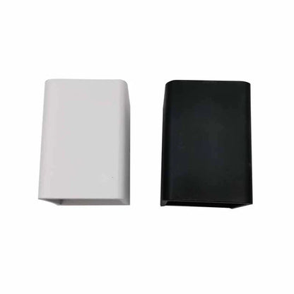 Bedroom bedside square LED wall lamp white and black color comparison