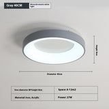 Translucent acrylic shade on the bedroom ceiling lamp lit up showing diffused light output