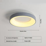 Close-up of the solid iron frame on the modern minimalist bedroom ceiling lamp
