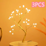 LED Copper Wire Bedroom Tree Lamp | Decorative Night Light for Home Décor